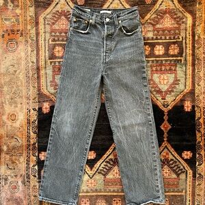 Levi's Ribcage Washed Black Jeans 25